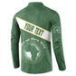 Personalized African Union Day Button Sweatshirt Emblem With Kente Pattern