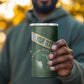 Personalized African Union Day 4 in 1 Can Cooler Tumbler Emblem With Kente Pattern - African Pride