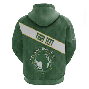 Personalized African Union Day Hoodie Emblem With Kente Pattern - African Pride