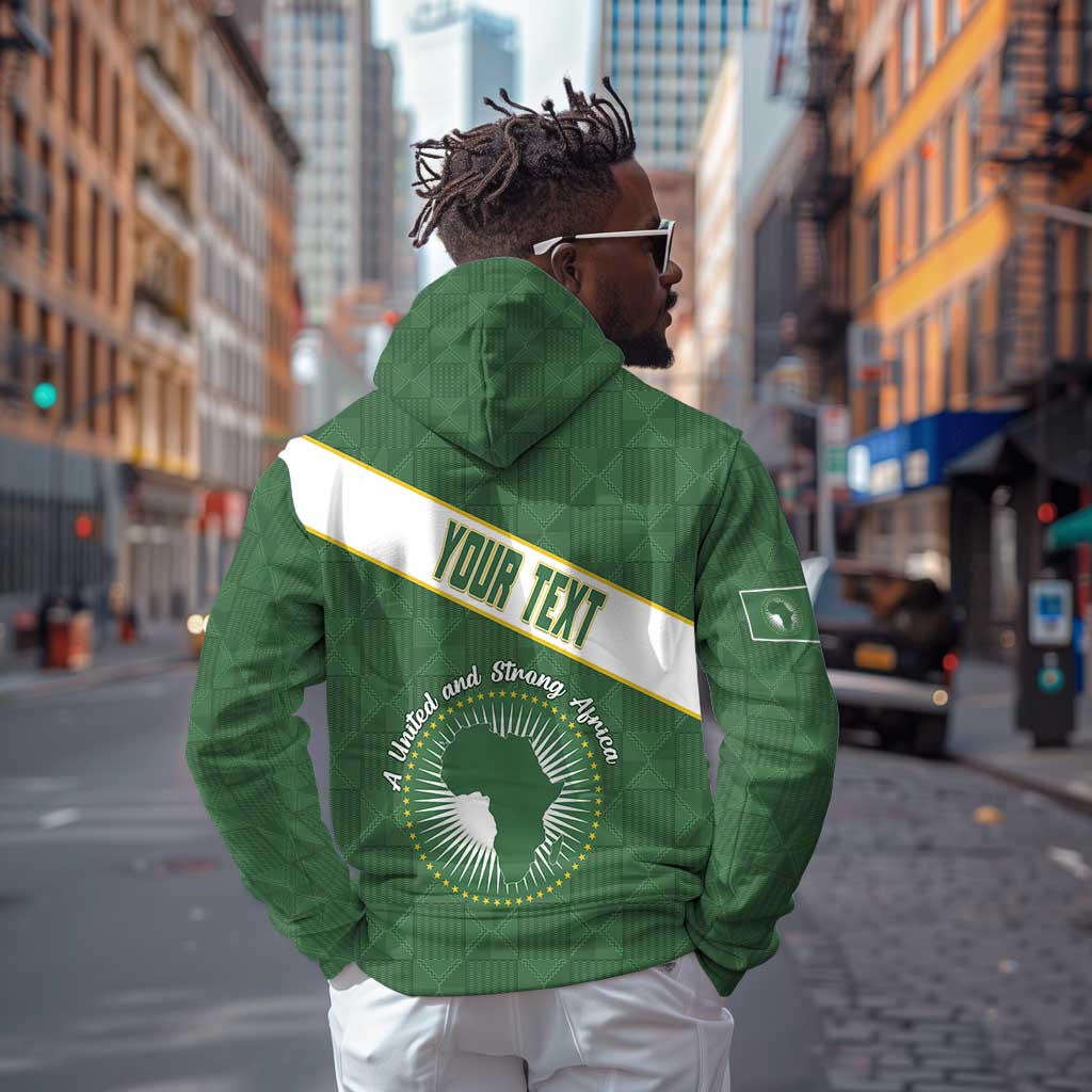 Personalized African Union Day Hoodie Emblem With Kente Pattern - African Pride