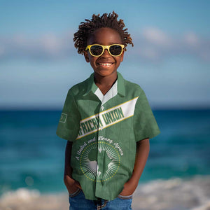 Personalized African Union Day Kid Hawaiian Shirt Emblem With Kente Pattern - African Pride