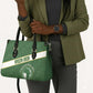 African Union Day Leather Bag Emblem With Kente Pattern