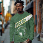 Personalized African Union Day Long Sleeve Shirt Emblem With Kente Pattern - African Pride