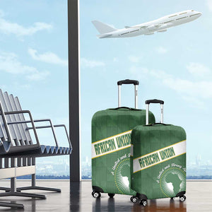 African Union Day Luggage Cover Emblem With Kente Pattern - African Pride