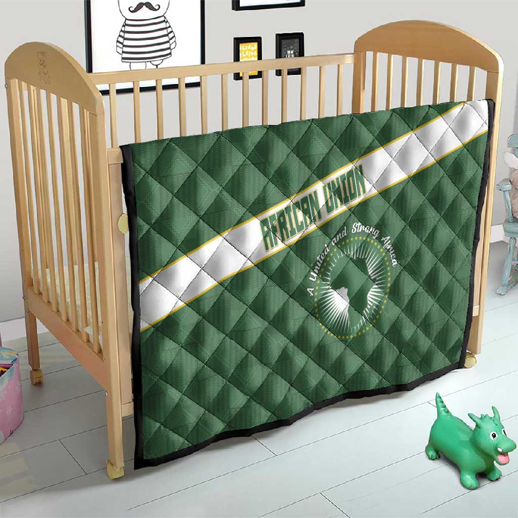 African Union Day Quilt Emblem With Kente Pattern - African Pride