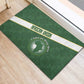 African Union Day Rubber Doormat Emblem With Kente Pattern - African Pride