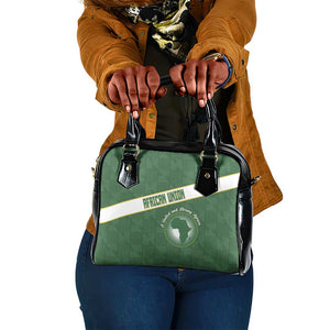 African Union Day Shoulder Handbag Emblem With Kente Pattern - African Pride