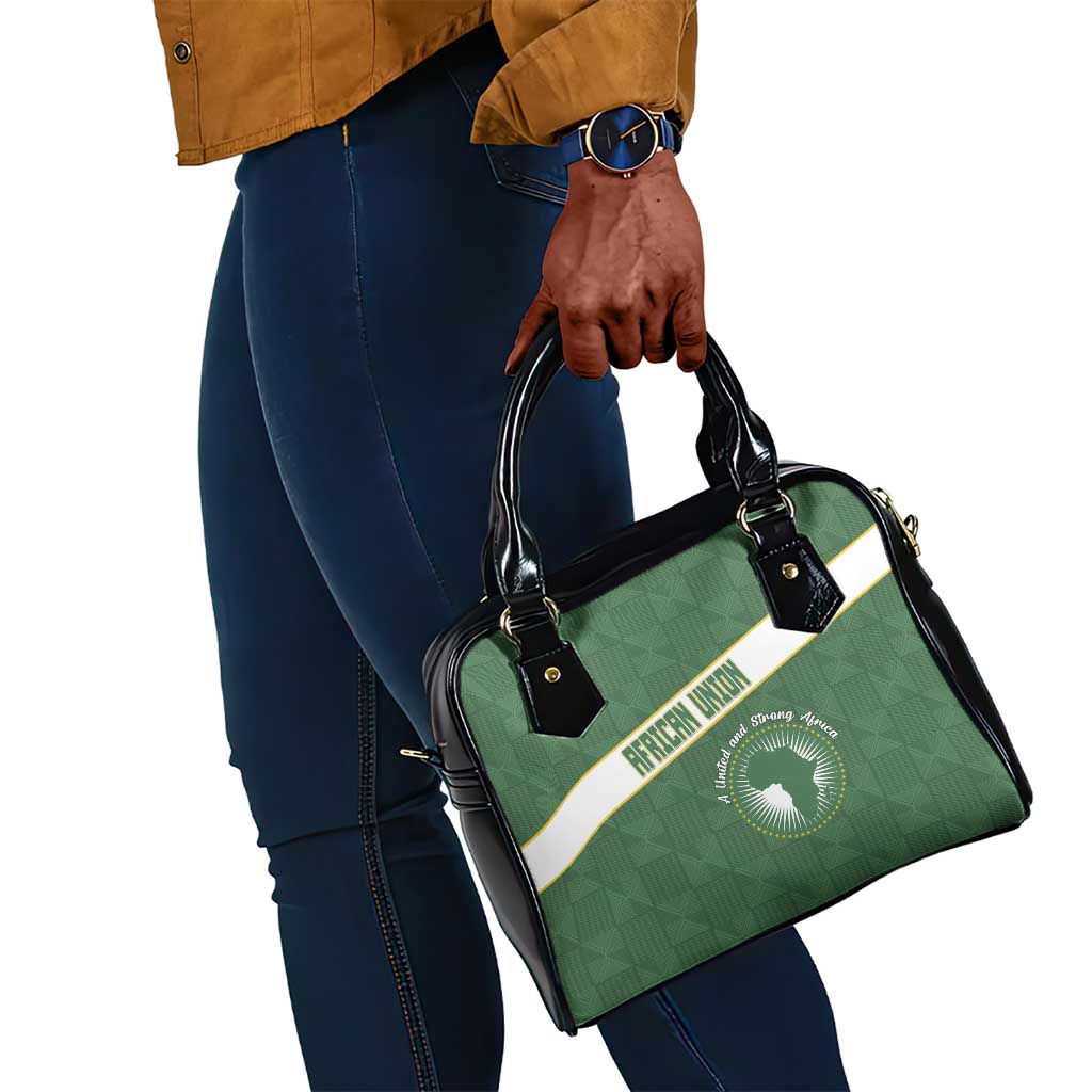 African Union Day Shoulder Handbag Emblem With Kente Pattern - African Pride