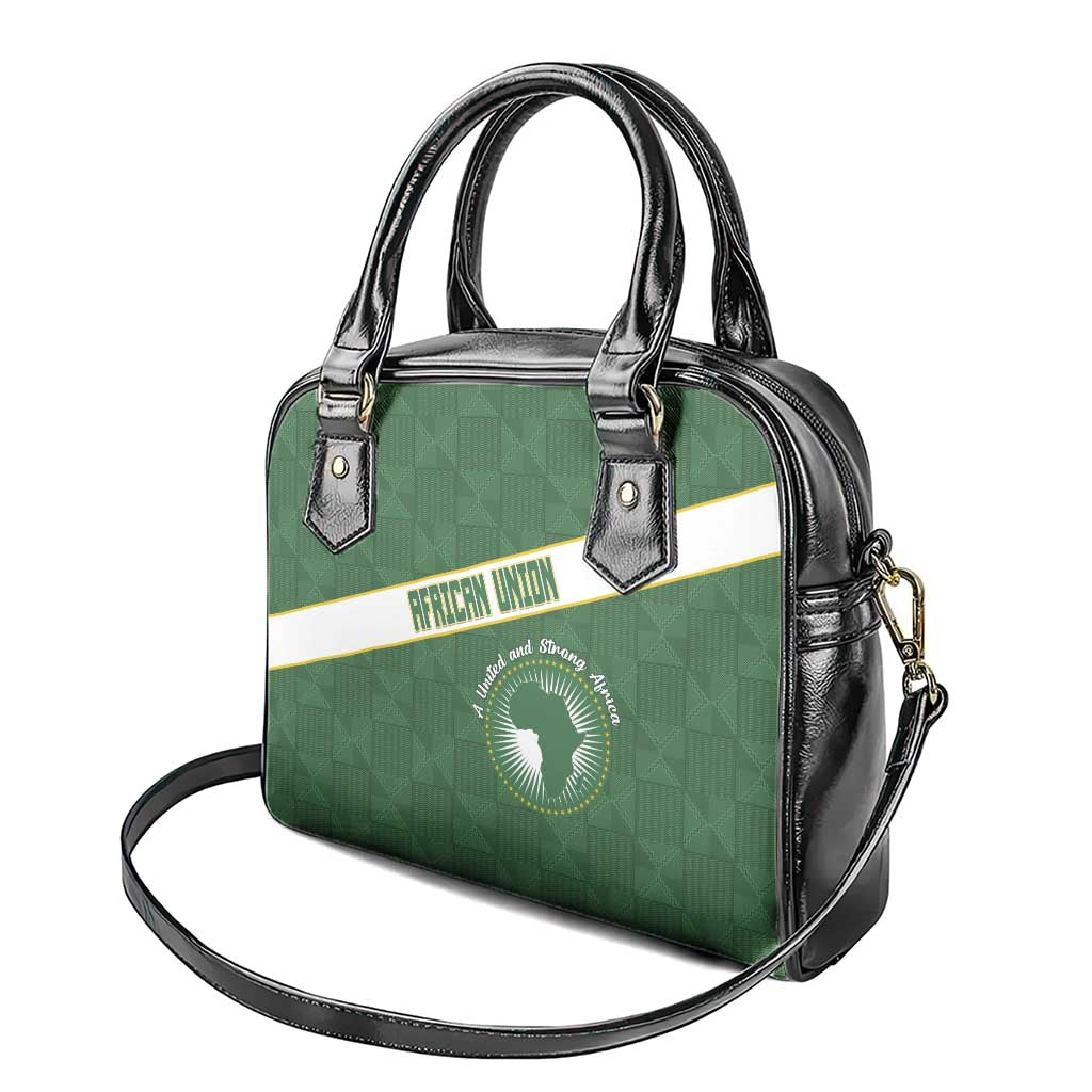 African Union Day Shoulder Handbag Emblem With Kente Pattern - African Pride