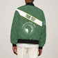 Personalized African Union Day Sleeve Zip Bomber Jacket Emblem With Kente Pattern - African Pride