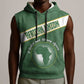 Personalized African Union Day Sleeveless Hoodie Emblem With Kente Pattern - African Pride