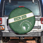 African Union Day Spare Tire Cover Emblem With Kente Pattern - African Pride