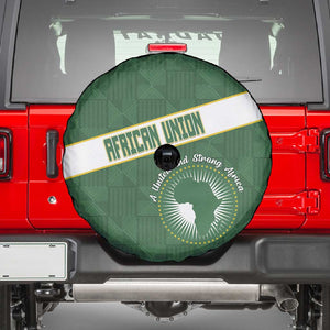 African Union Day Spare Tire Cover Emblem With Kente Pattern - African Pride