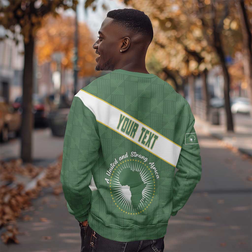 Personalized African Union Day Sweatshirt Emblem With Kente Pattern - African Pride