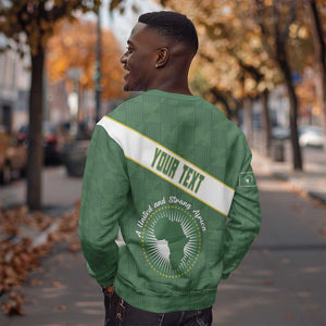 Personalized African Union Day Sweatshirt Emblem With Kente Pattern - African Pride