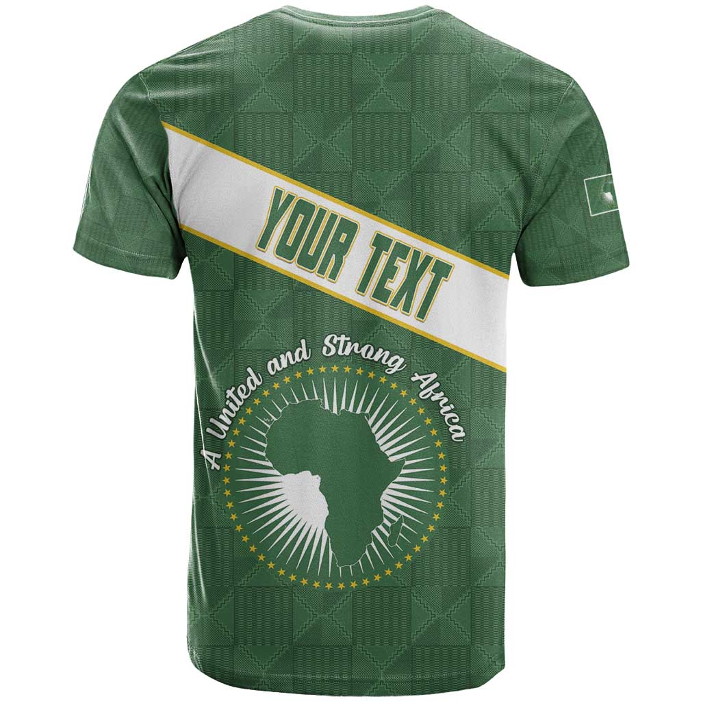 Personalized African Union Day T shirt Emblem With Kente Pattern - African Pride