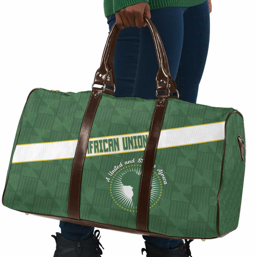African Union Day Travel Bag Emblem With Kente Pattern