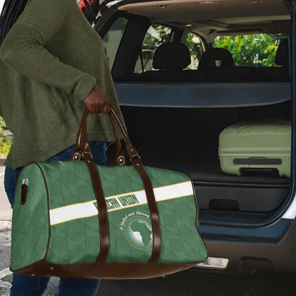 African Union Day Travel Bag Emblem With Kente Pattern