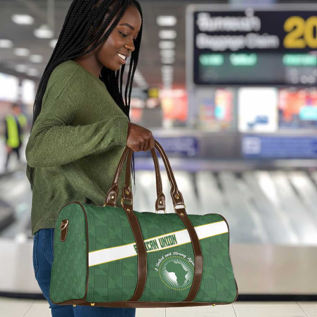 African Union Day Travel Bag Emblem With Kente Pattern
