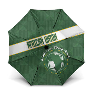 African Union Day Umbrella Emblem With Kente Pattern