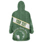 Personalized African Union Day Wearable Blanket Hoodie Emblem With Kente Pattern - African Pride