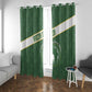 African Union Day Window Curtain Emblem With Kente Pattern - African Pride