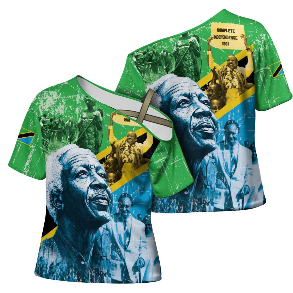 Happy Tanzania Nyerere Day Cross Shoulder Shirt One Nation - One People