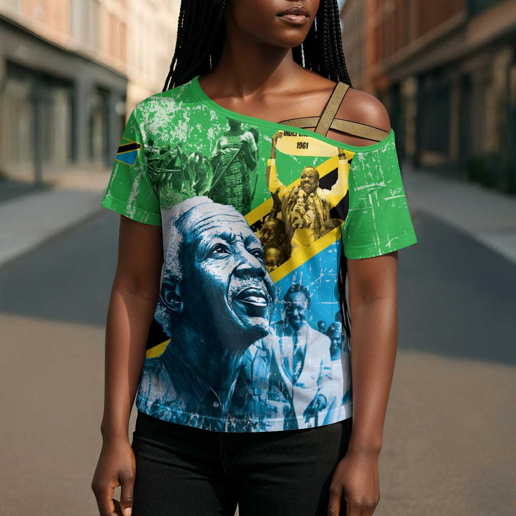 Happy Tanzania Nyerere Day Cross Shoulder Shirt One Nation - One People