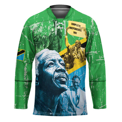 Happy Tanzania Nyerere Day Hockey Jersey One Nation - One People