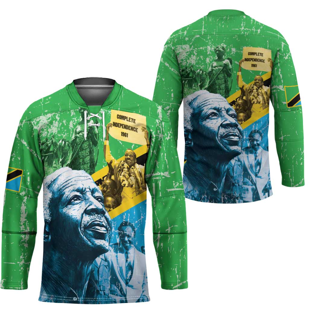 Happy Tanzania Nyerere Day Hockey Jersey One Nation - One People