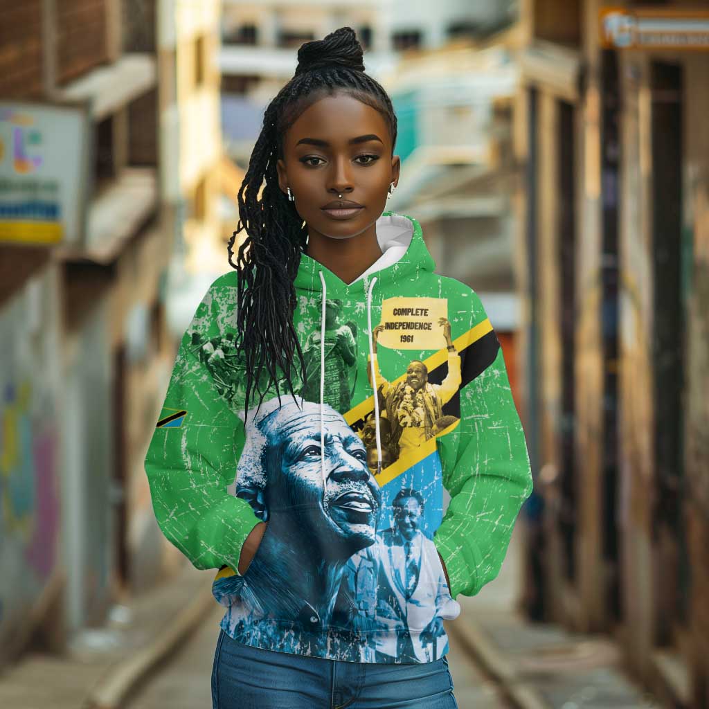 Tanzania Julius Nyerere Hoodie One Nation - One People - African Pride