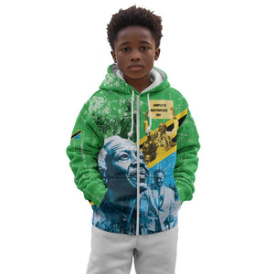 Tanzania Julius Nyerere Kid Hoodie One Nation - One People - African Pride