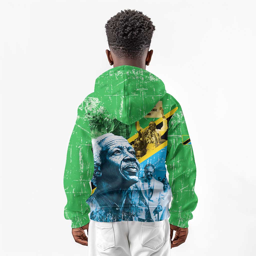 Tanzania Julius Nyerere Kid Hoodie One Nation - One People - African Pride