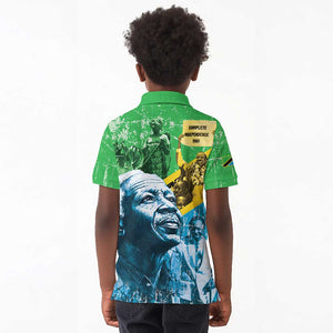 Tanzania Julius Nyerere Kid Polo Shirt One Nation - One People - African Pride