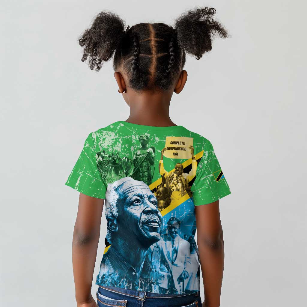 Tanzania Julius Nyerere Kid T shirt One Nation - One People - African Pride