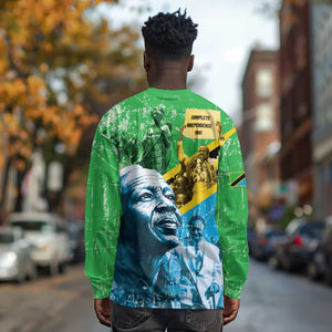 Tanzania Julius Nyerere Long Sleeve Shirt One Nation - One People - African Pride