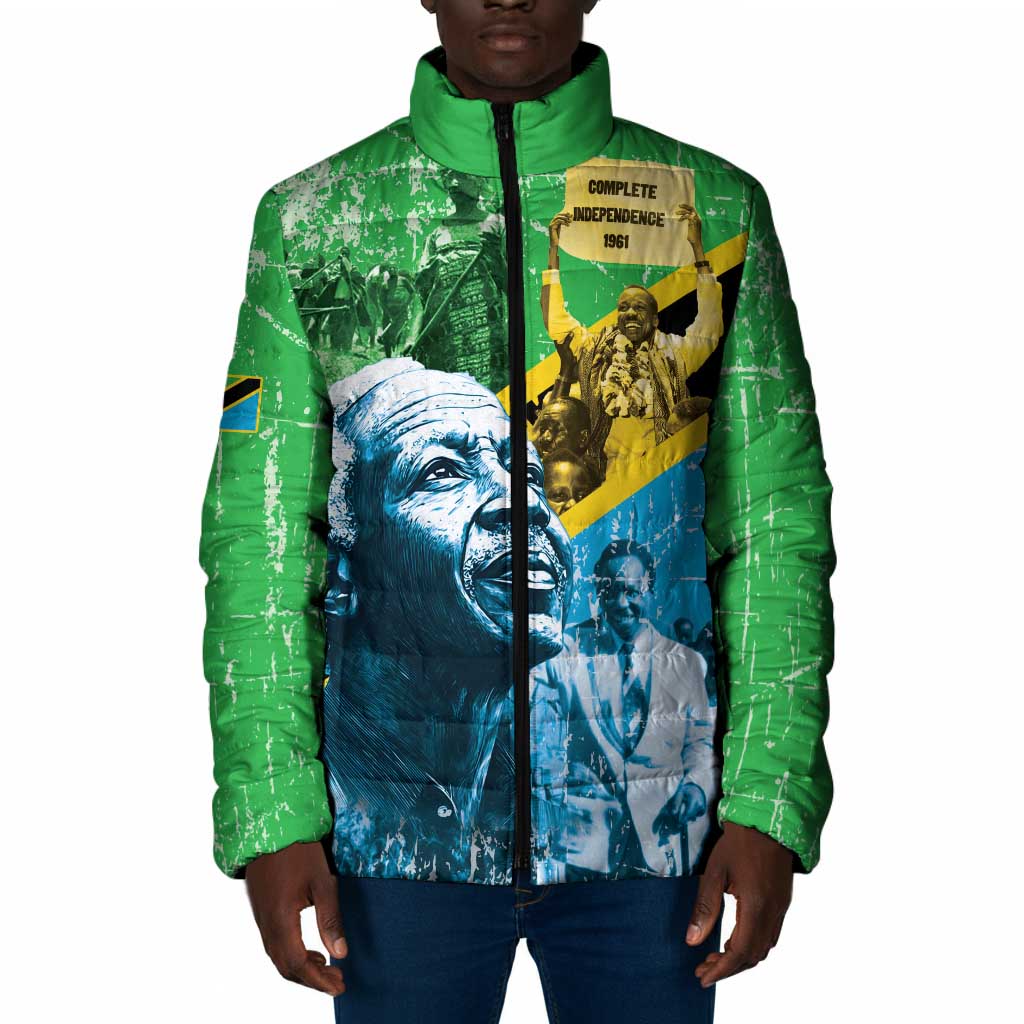 Happy Tanzania Nyerere Day Padded Jacket One Nation - One People