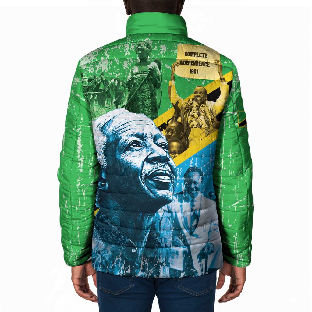 Happy Tanzania Nyerere Day Padded Jacket One Nation - One People