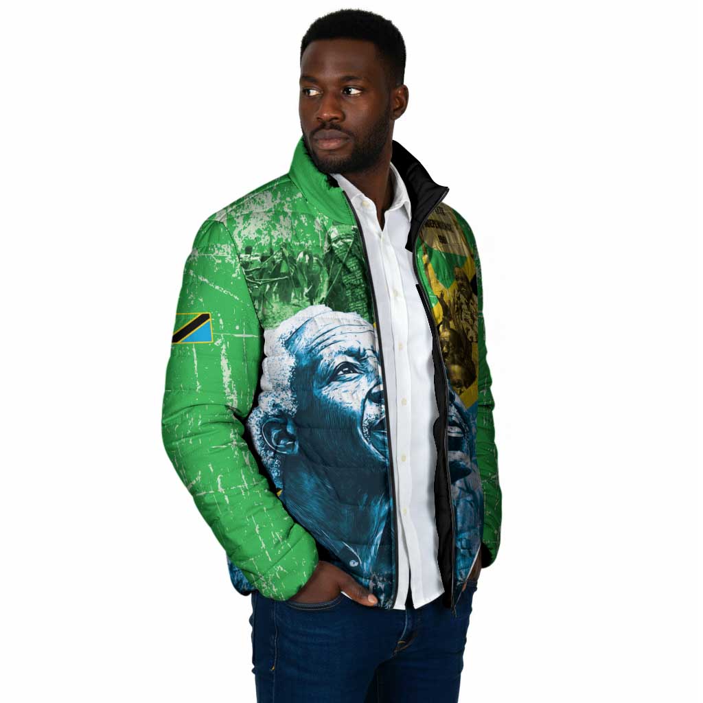 Happy Tanzania Nyerere Day Padded Jacket One Nation - One People