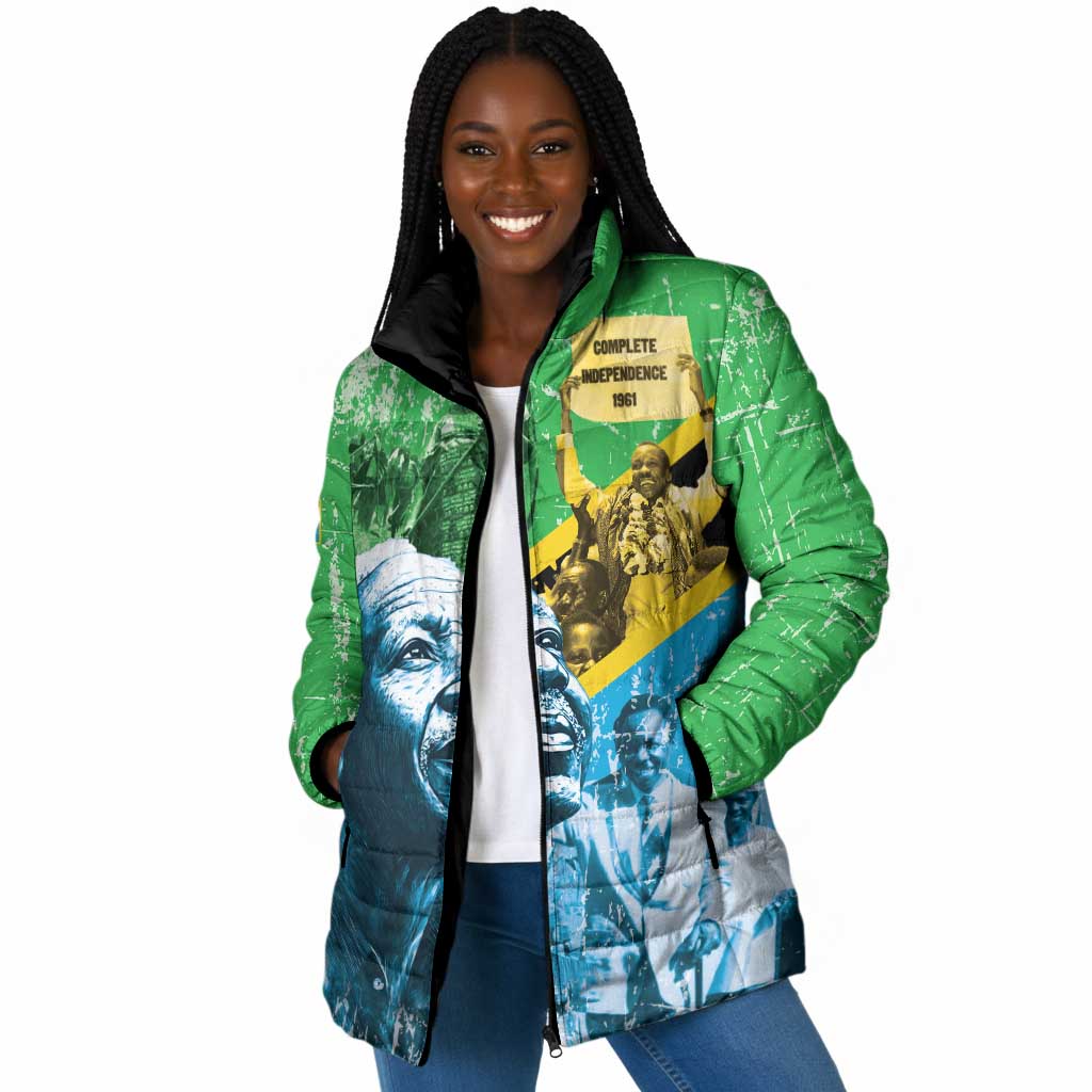 Happy Tanzania Nyerere Day Padded Jacket One Nation - One People