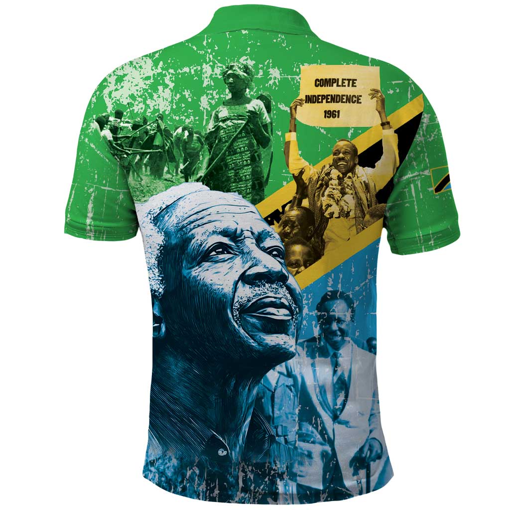 Tanzania Julius Nyerere Polo Shirt One Nation - One People - African Pride