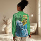 Tanzania Julius Nyerere Women Casual Shirt One Nation - One People - African Pride