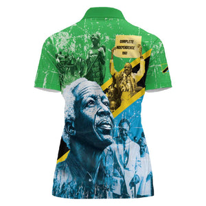 Tanzania Julius Nyerere Women Polo Shirt One Nation - One People - African Pride
