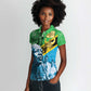Tanzania Julius Nyerere Women Polo Shirt One Nation - One People - African Pride