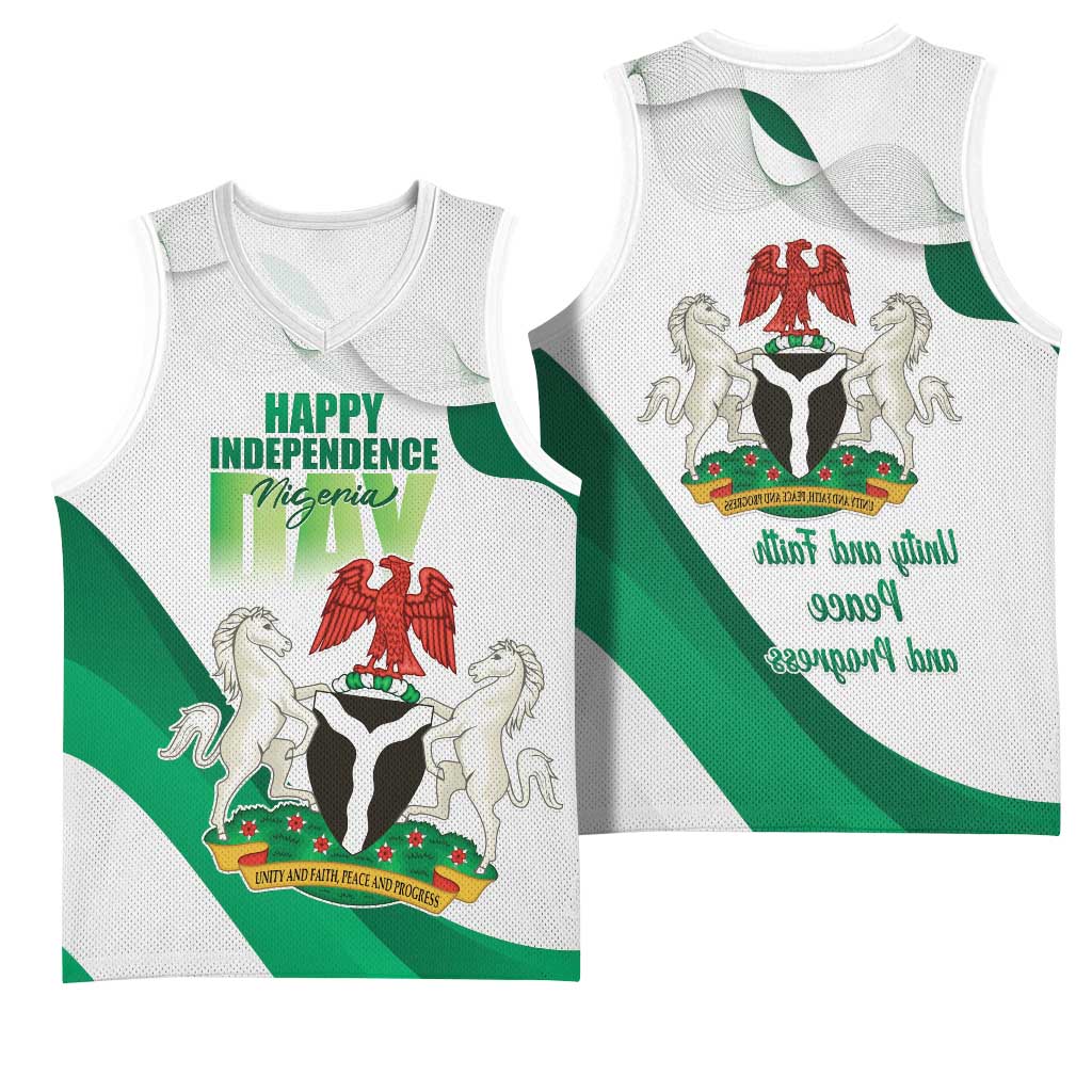 Nigeria Personalized Basketball Jersey Happy Independence Day - African Pride