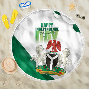 Nigeria Beach Blanket Happy Independence Day - African Pride