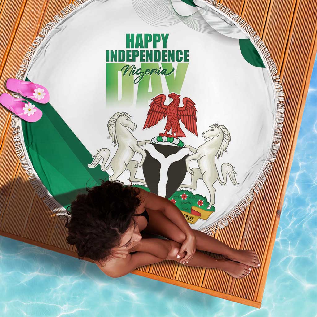 Nigeria Beach Blanket Happy Independence Day - African Pride