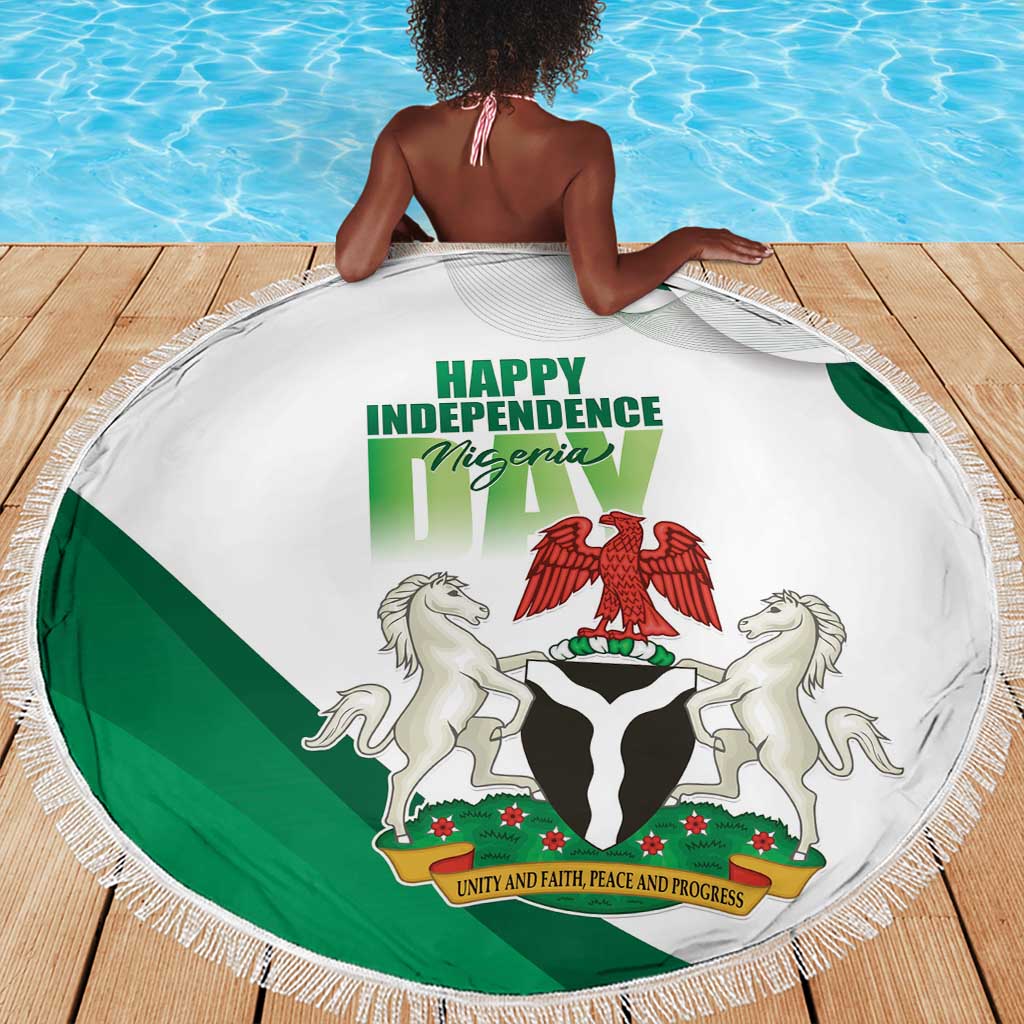 Nigeria Beach Blanket Happy Independence Day - African Pride