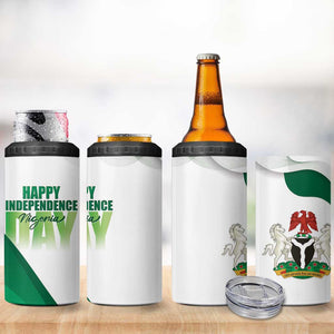 Nigeria Personalized 4 in 1 Can Cooler Tumbler Happy Independence Day - African Pride