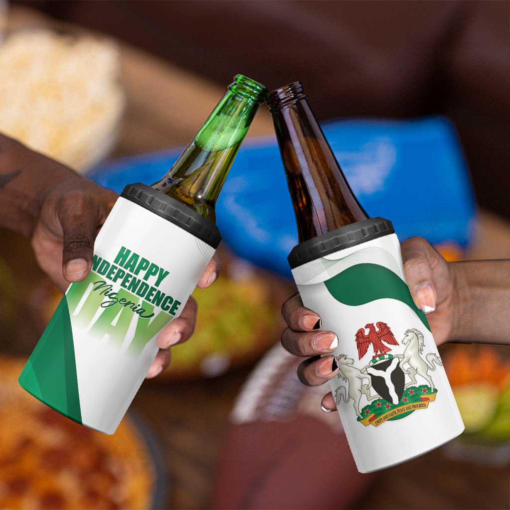 Nigeria Personalized 4 in 1 Can Cooler Tumbler Happy Independence Day - African Pride